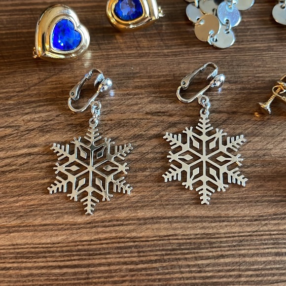 Vintage Clip On Earring Lot of 4 - Picture 2 of 5